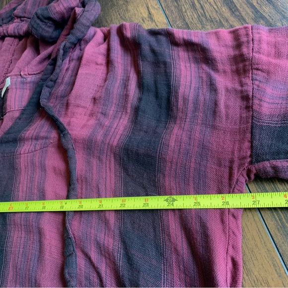 Free People Cp Shades Abbie Plaid Hoodie Small - Picture 9 of 11